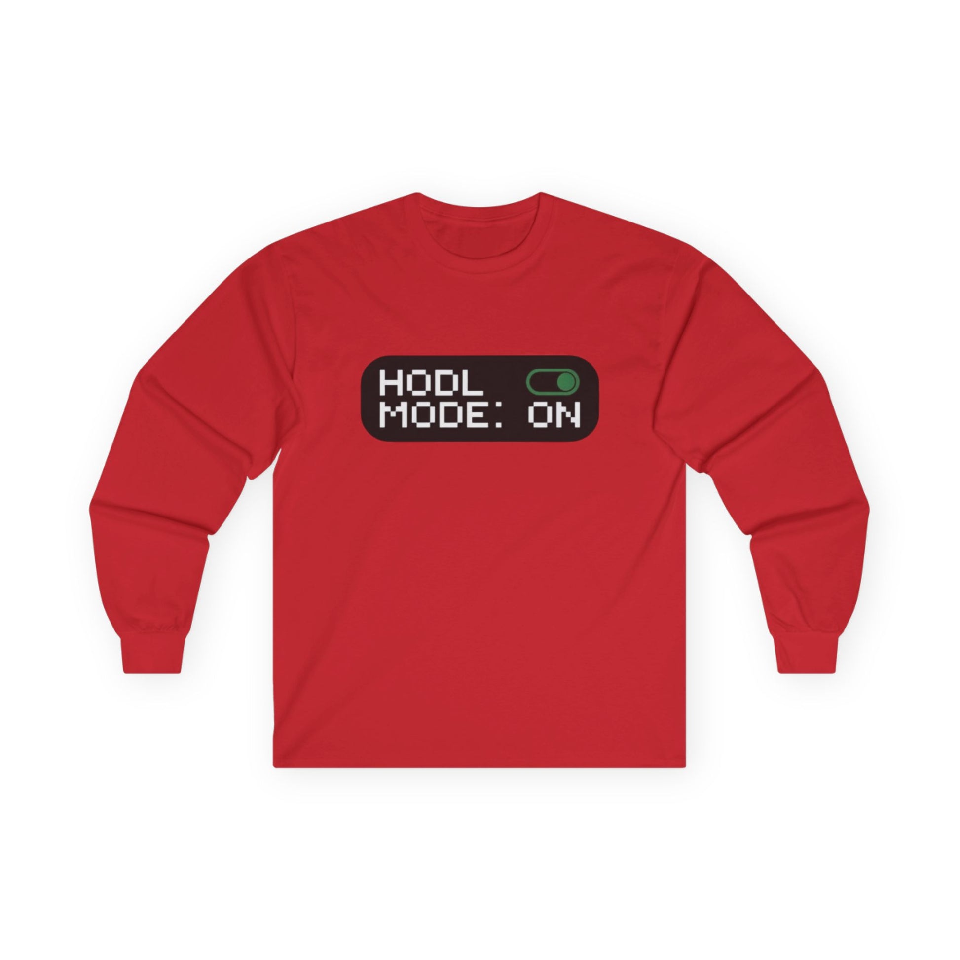 HODL Mode Long Sleeve Tee, Crypto Gift, Unisex T-Shirt, Investment Apparel, Funny Meme Shirt, Casual Wear, Layering Top - Candleholm