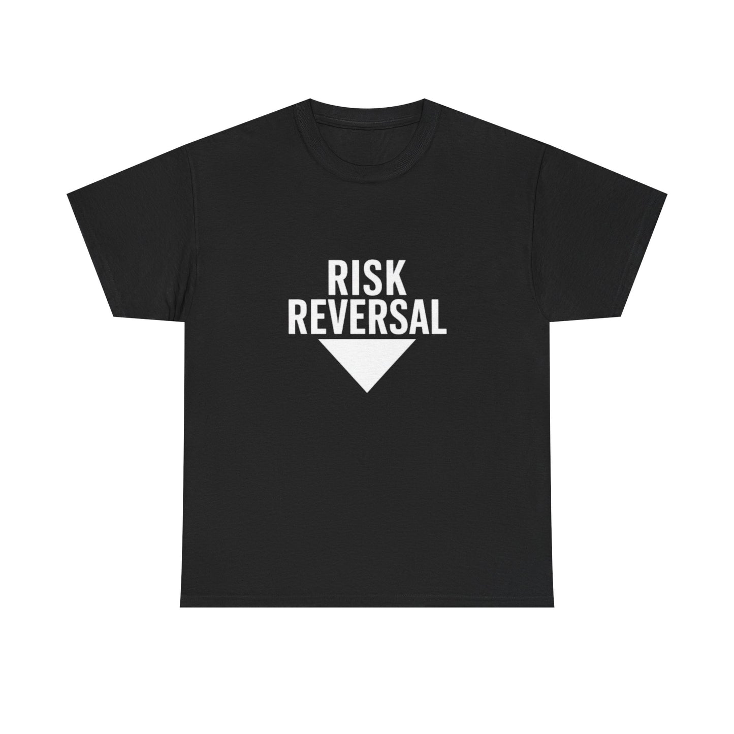 Risk Reversal Unisex Heavy Cotton Tee, Casual Graphic T-Shirt, Motivational Shirt, Relaxed Fit Tee, Thought-Provoking Wear - Candleholm