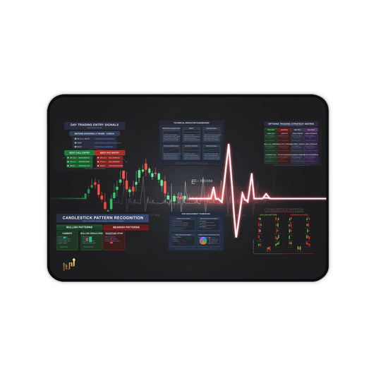 Ultimate Trader's  Day Trading Essentials Desk Mat - Candleholm