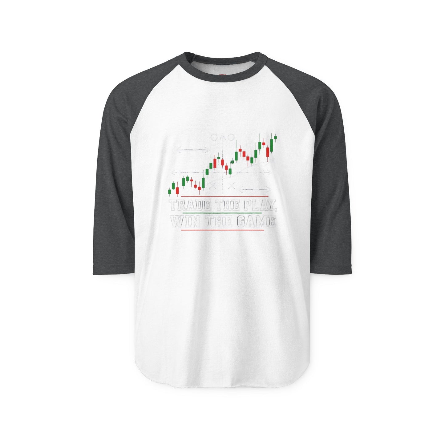 Trading Floor Stock Market Bull and Bear Three-Quarter Sleeve Raglan Shirt - Candleholm