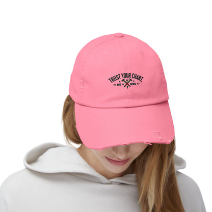 Trust Your Chart, Not the News” – Embroidered Minimalist Trading Dad Hat - Candleholm