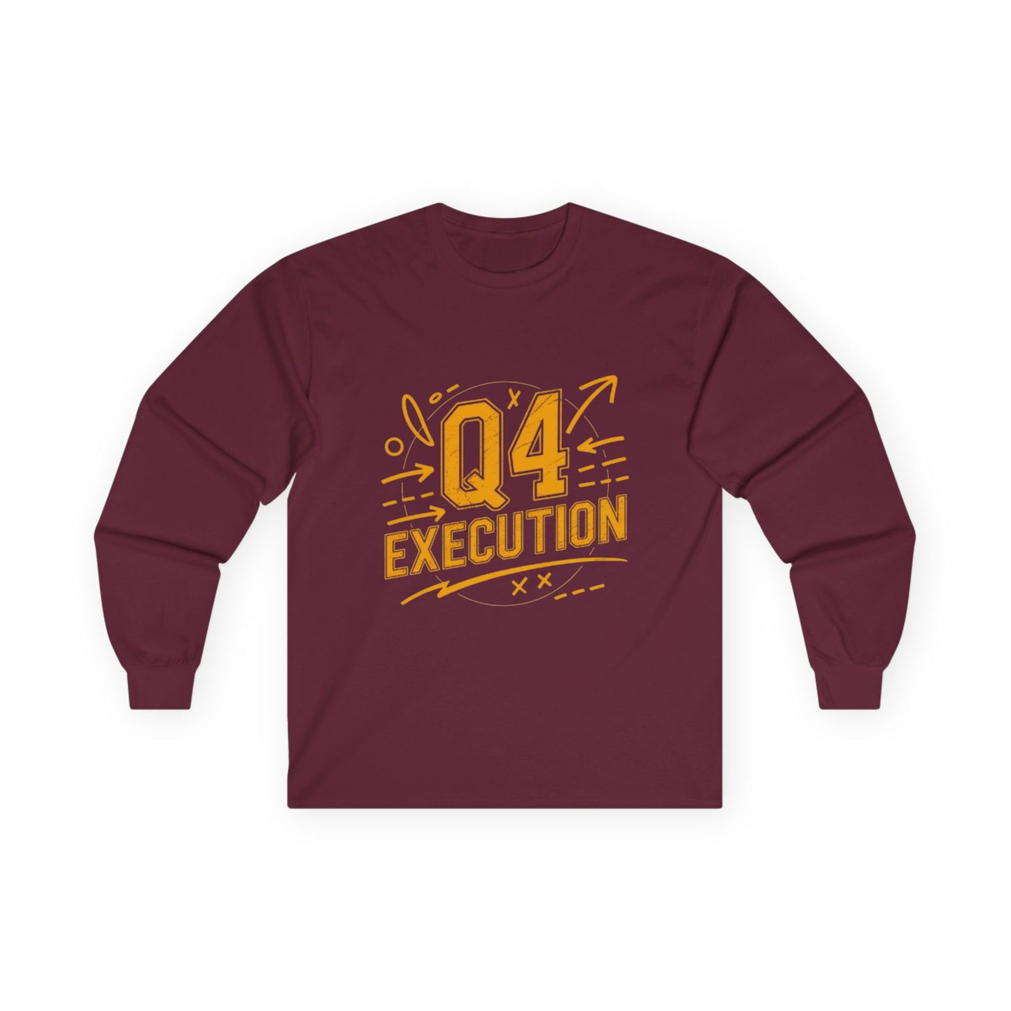 The Autumn Execution Playbook – Q4 Trading Unisex Long Sleeve Tee, Motivational Gift, Business Casual Top, Team Spirit Shirt, Office Holiday Apparel - Candleholm