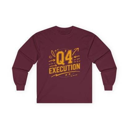 The Autumn Execution Playbook – Q4 Trading Unisex Long Sleeve Tee, Motivational Gift, Business Casual Top, Team Spirit Shirt, Office Holiday Apparel - Candleholm