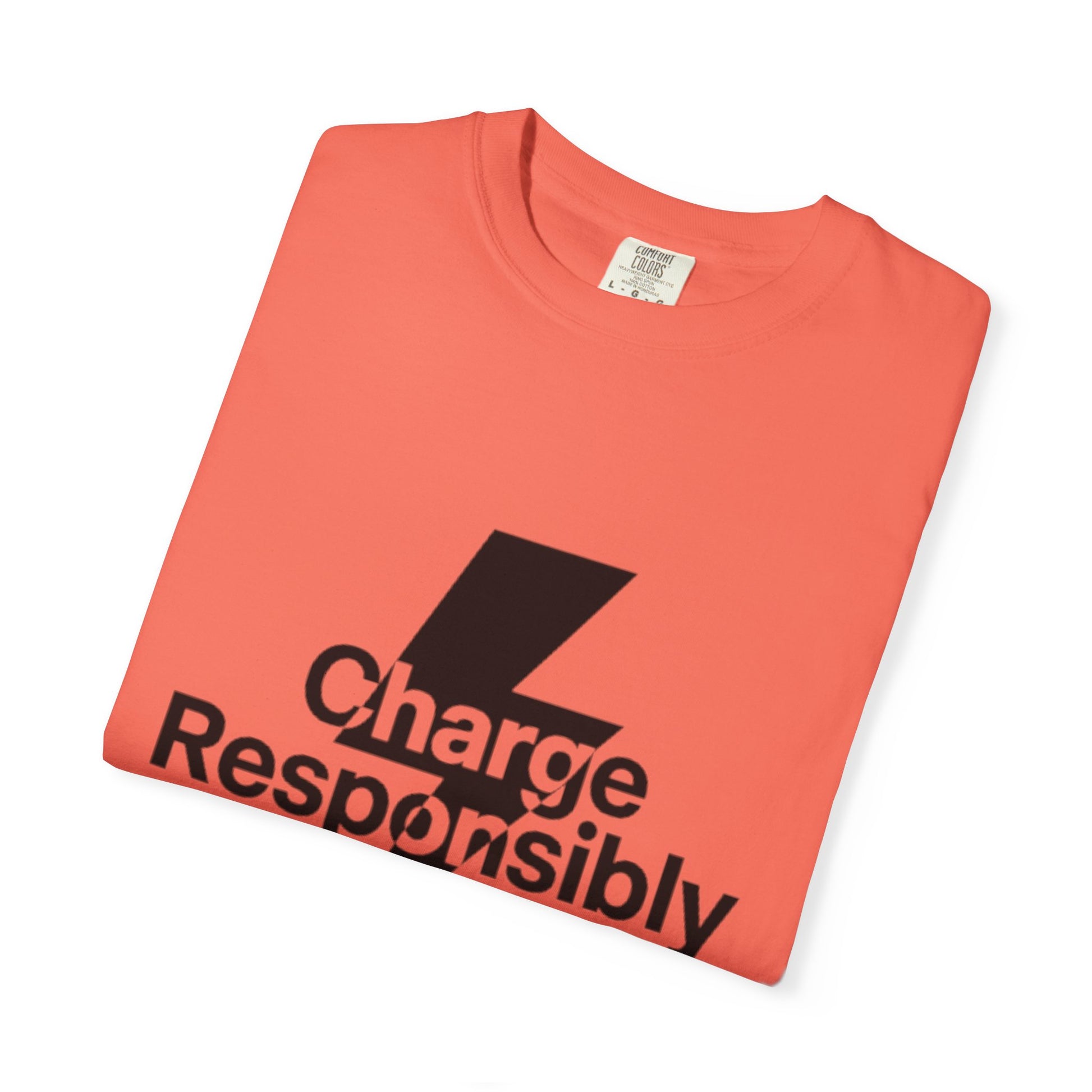 Charge Responsibly T-Shirt | Eco-Friendly Fashion, Electric Vibes - Candleholm