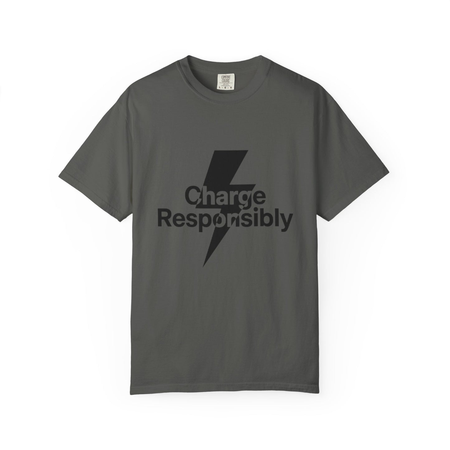 Charge Responsibly T-Shirt | Eco-Friendly Fashion, Electric Vibes - Candleholm