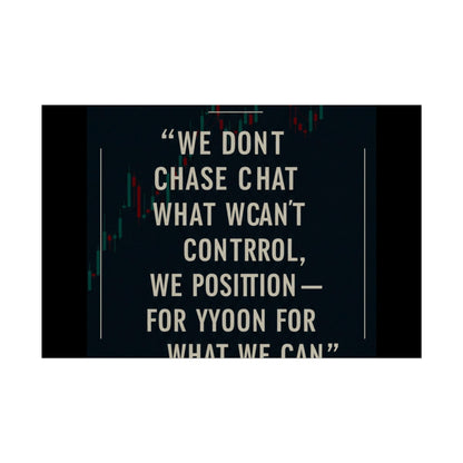 We Don’t Chase What We Can’t Control Art Poster, Motivational Quote Print, Modern Home Decor, Office Inspiration, Thoughtful Gift Idea - Candleholm