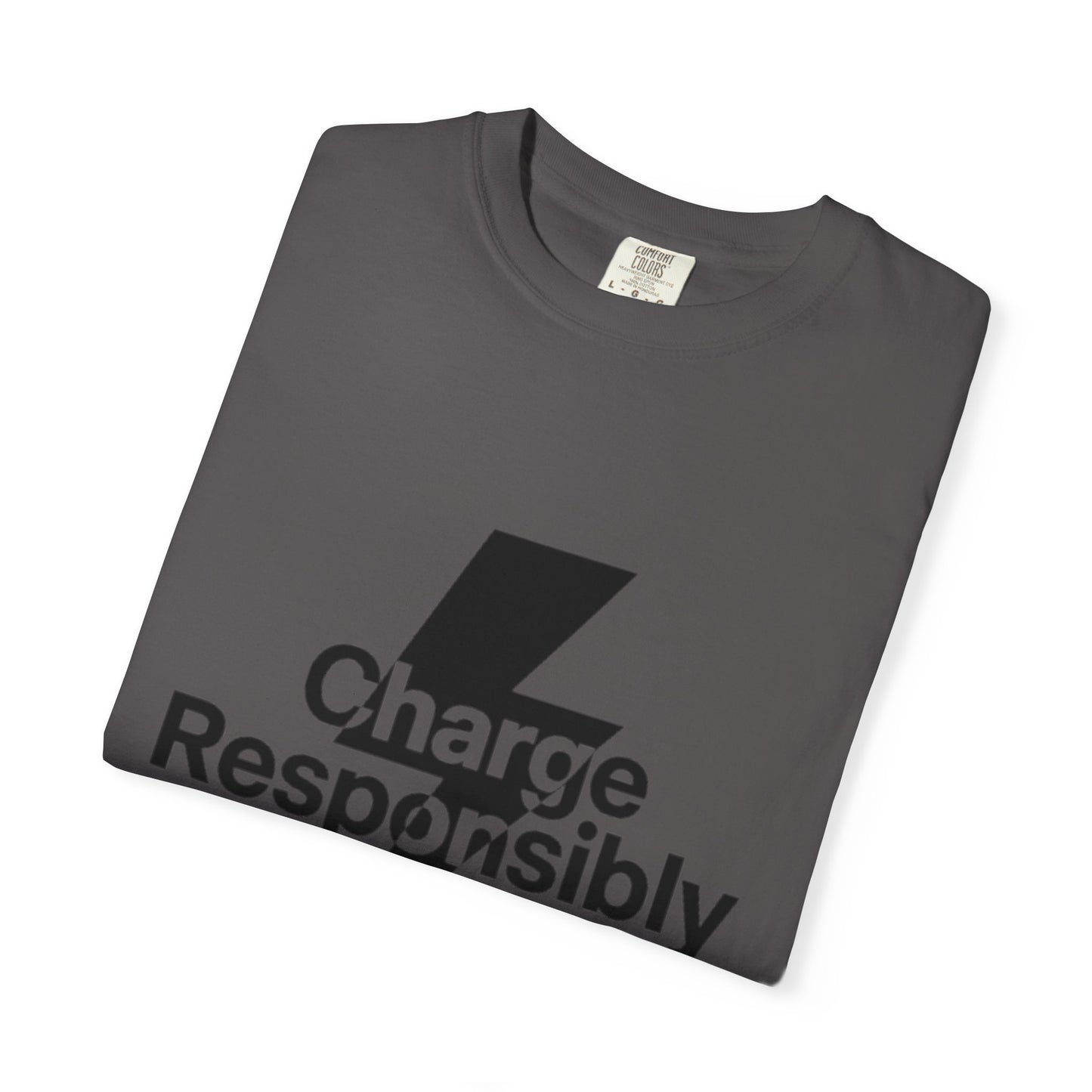 Charge Responsibly T-Shirt | Eco-Friendly Fashion, Electric Vibes - Candleholm