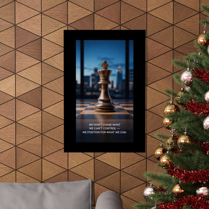 Vertical Poster - Matte Inspirational Artwork for Chess Enthusiasts and Strategists - Candleholm