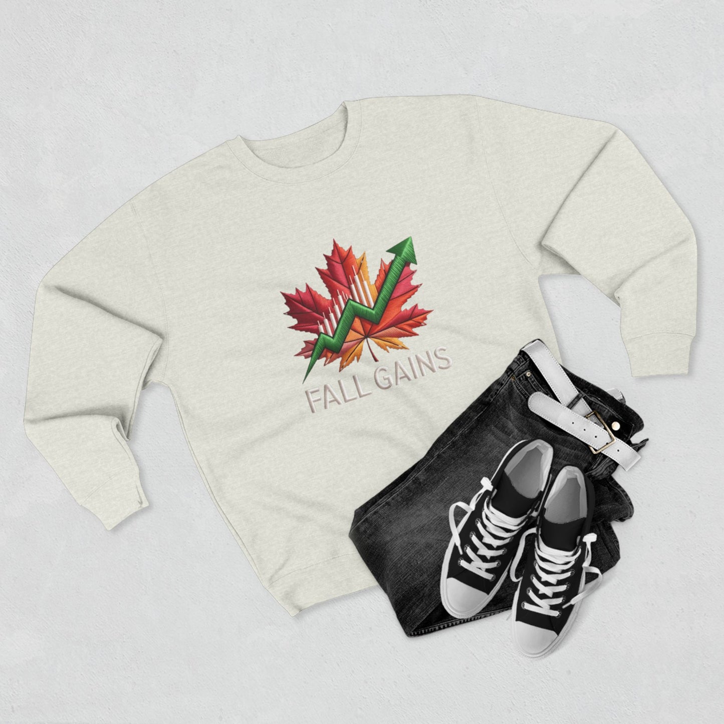 Execution Season Unisex Crewneck Sweatshirt - Q4 Trading Chart Design