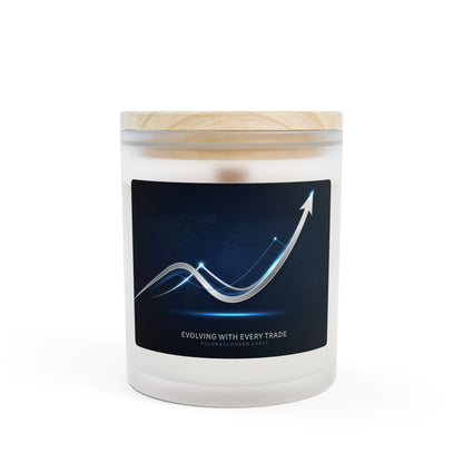 constant evolution of the trading world Glass Candle - Evolving with Every Trade, 11oz - Candleholm