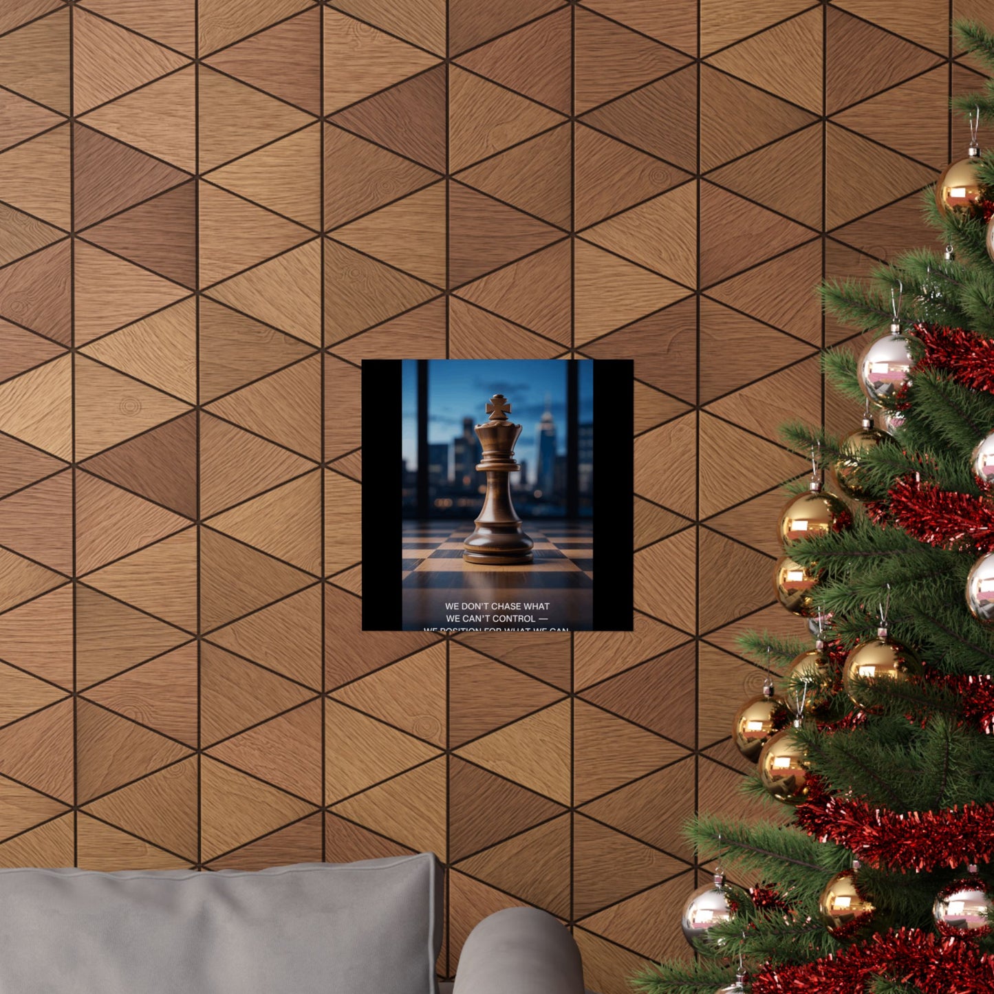 Vertical Poster - Matte Inspirational Artwork for Chess Enthusiasts and Strategists - Candleholm