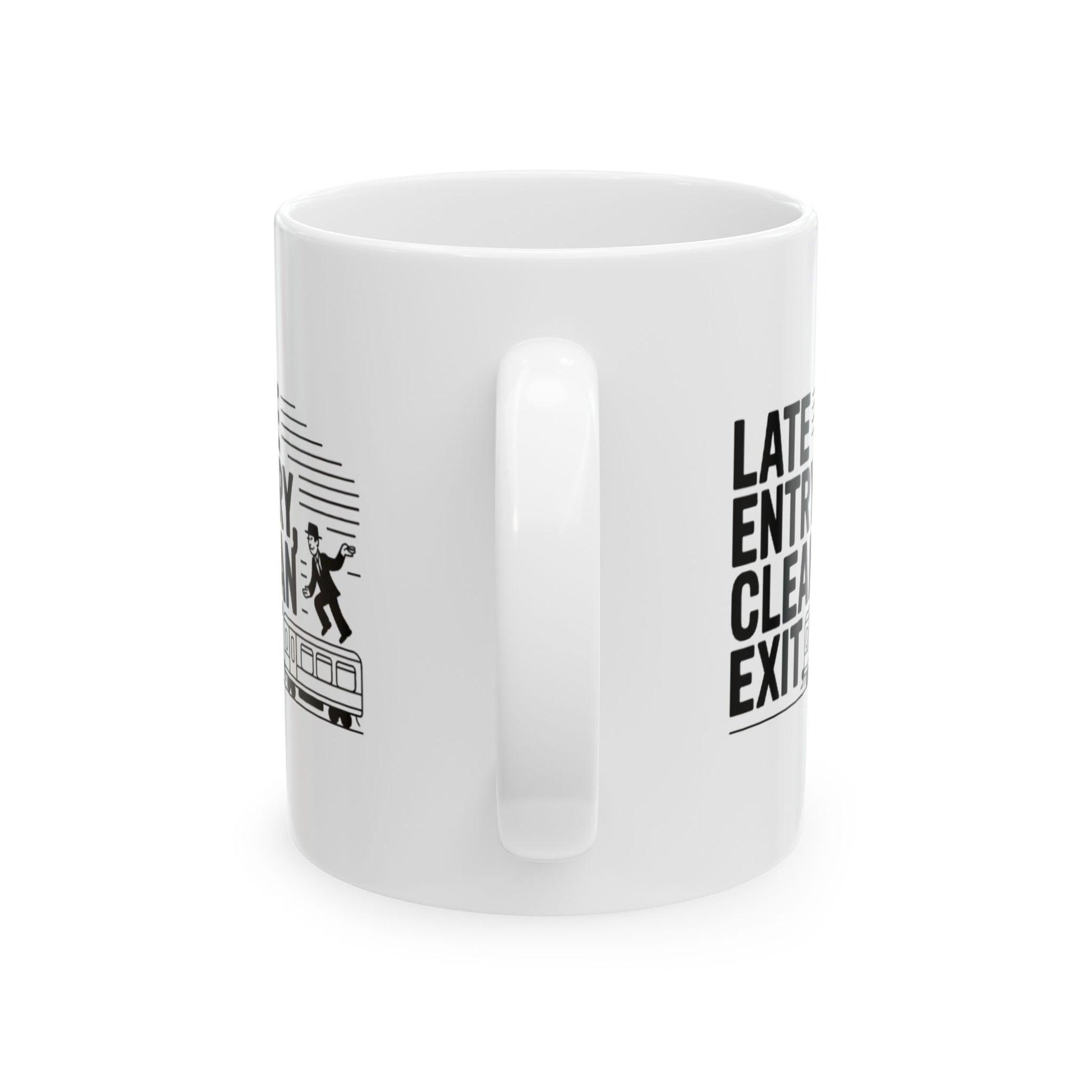 Late Entry, Clean Exit – Trader’s Precision Mug | Gift for Commuters, Office Humor, Morning Coffee - Candleholm