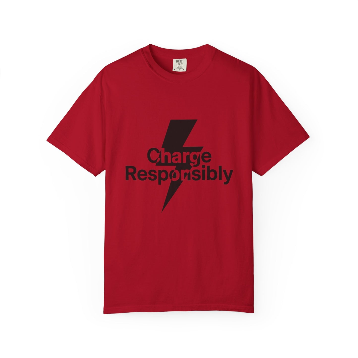 Charge Responsibly T-Shirt | Eco-Friendly Fashion, Electric Vibes - Candleholm