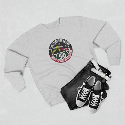 Q4 Execution Season Unisex Crewneck Sweatshirt - Trading Charts Gridiron Design - Candleholm