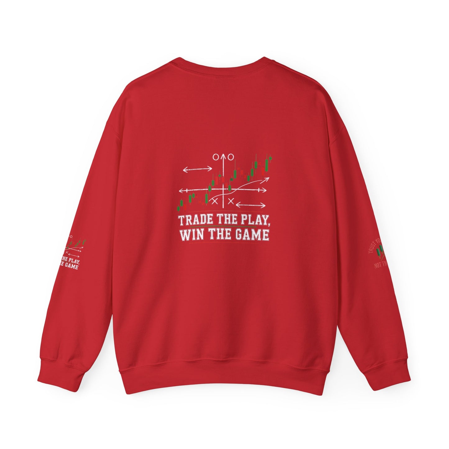 Market Playbook Sweatshirt - Chalkboard Football Trader Fall Uniform - Candleholm
