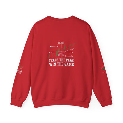 Market Playbook Sweatshirt - Chalkboard Football Trader Fall Uniform - Candleholm