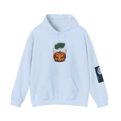 Pumpkin Pump – Bullish Halloween Rally Hoodie  Cozy Unisex Sweatshirt for Fall, Pumpkin and Moon Design, Perfect for Autumn Celebrations, Comfortable Gift [...] - Candleholm
