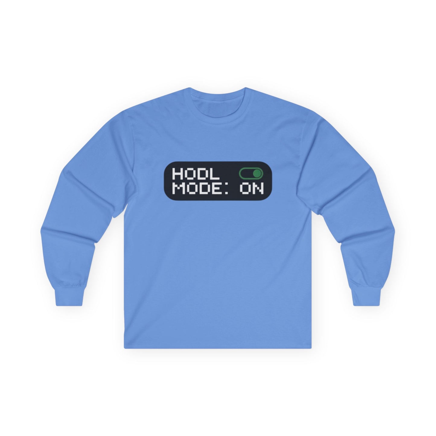 HODL Mode Long Sleeve Tee, Crypto Gift, Unisex T-Shirt, Investment Apparel, Funny Meme Shirt, Casual Wear, Layering Top - Candleholm