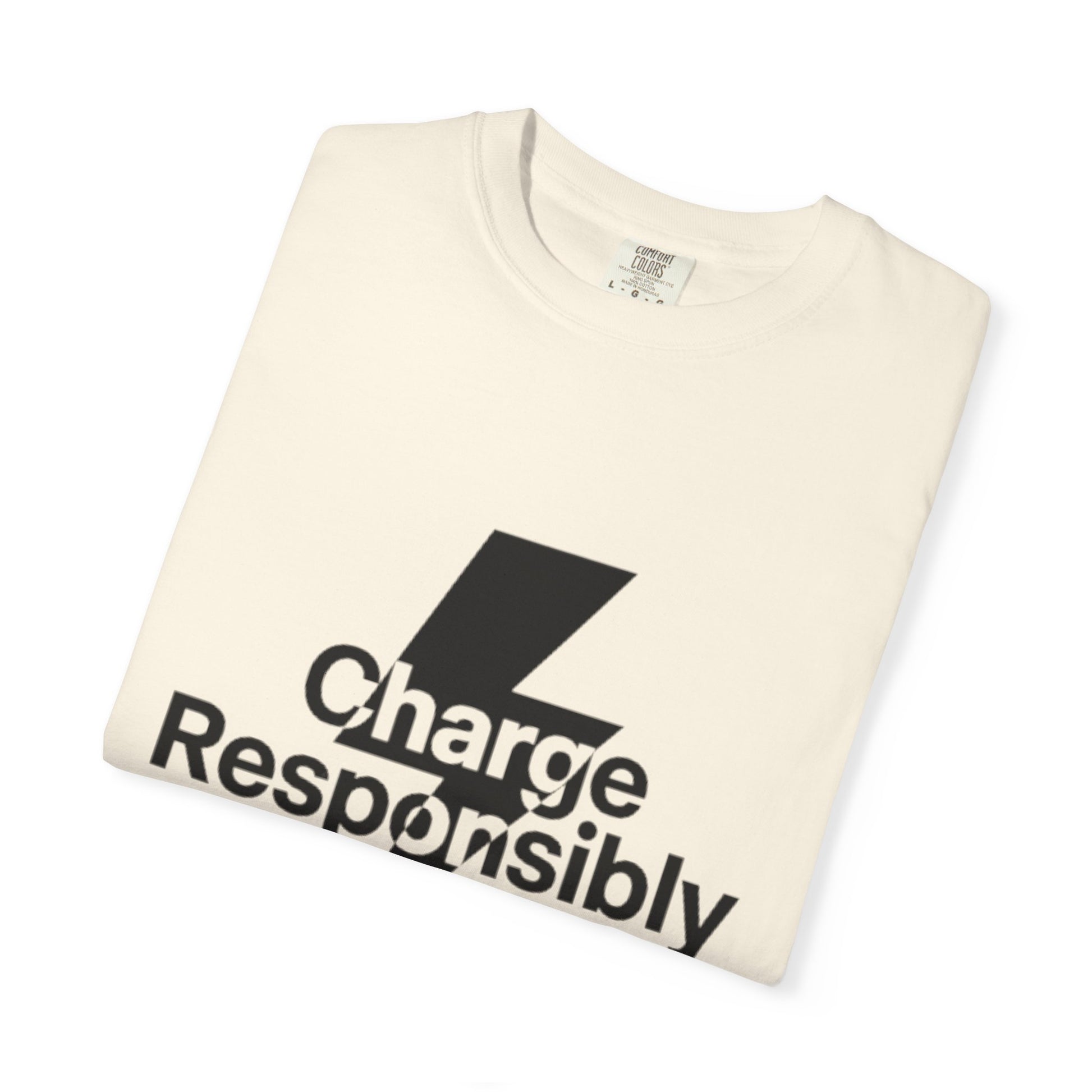 Charge Responsibly T-Shirt | Eco-Friendly Fashion, Electric Vibes - Candleholm