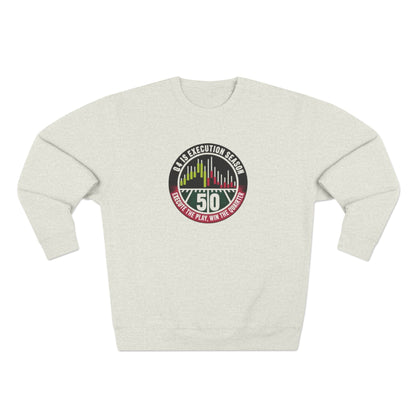 Q4 Execution Season Unisex Crewneck Sweatshirt - Trading Charts Gridiron Design - Candleholm
