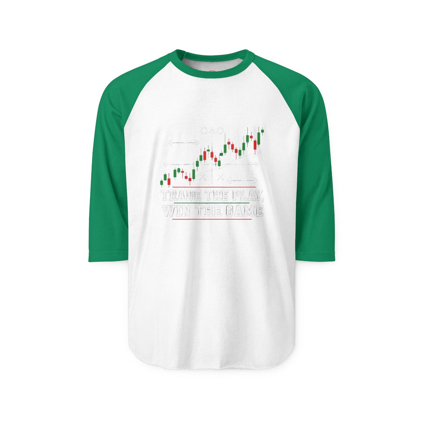 Trading Floor Stock Market Bull and Bear Three-Quarter Sleeve Raglan Shirt - Candleholm