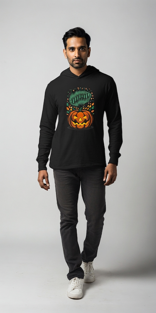 Trader's Halloween long Sleeve hoodie - Candleholm