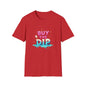Buy The Dip Unisex Softstyle T-Shirt | Trendy Investment Tee, Crypto Apparel, Casual Wear, Gift for Traders, Financial Humor - Candleholm