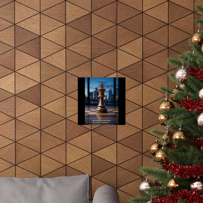 Vertical Poster - Matte Inspirational Artwork for Chess Enthusiasts and Strategists - Candleholm