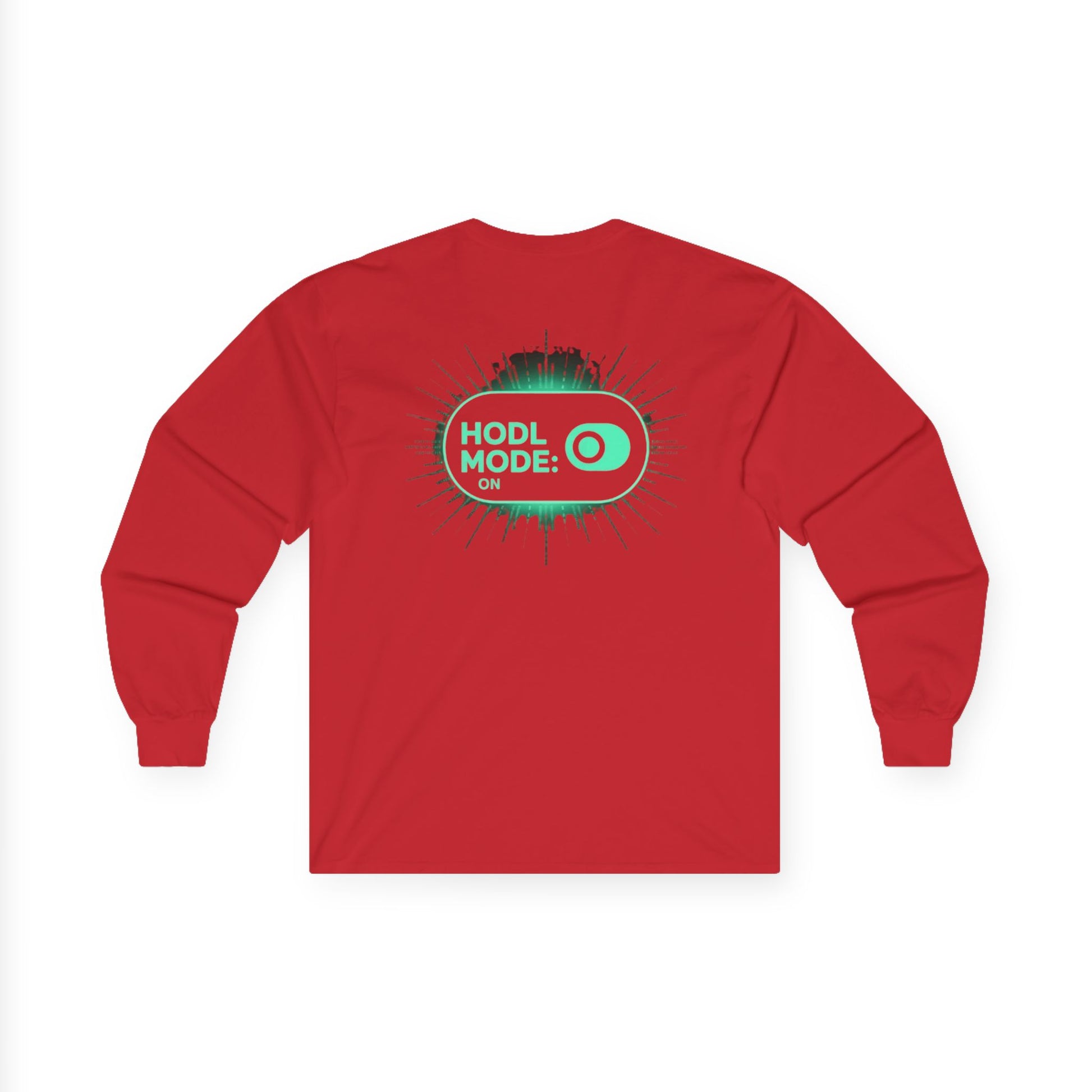 HODL Mode Long Sleeve Tee, Crypto Gift, Unisex T-Shirt, Investment Apparel, Funny Meme Shirt, Casual Wear, Layering Top - Candleholm