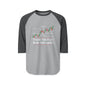 Trading Floor Stock Market Bull and Bear Three-Quarter Sleeve Raglan Shirt - Candleholm
