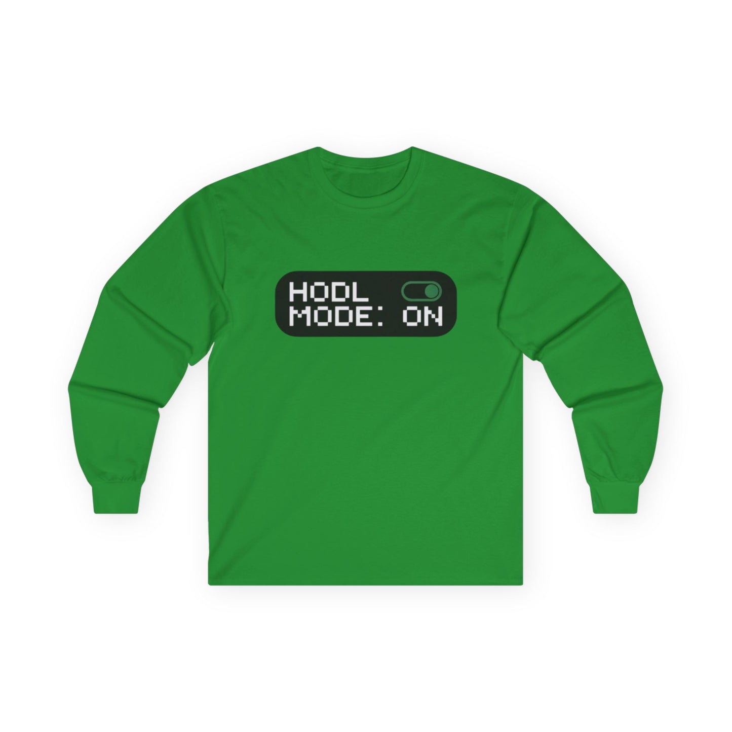 HODL Mode Long Sleeve Tee, Crypto Gift, Unisex T-Shirt, Investment Apparel, Funny Meme Shirt, Casual Wear, Layering Top - Candleholm