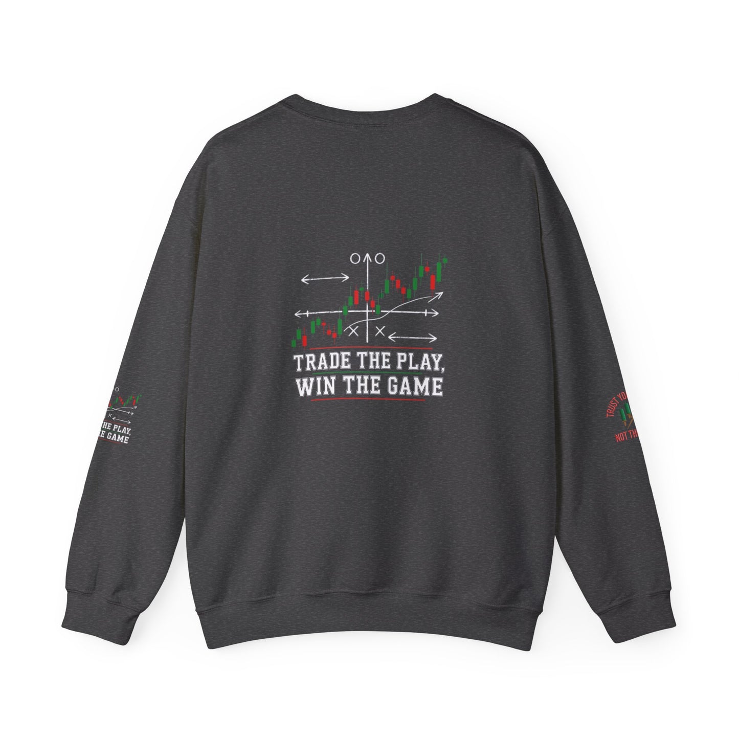 Market Playbook Sweatshirt - Chalkboard Football Trader Fall Uniform - Candleholm