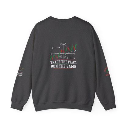 Market Playbook Sweatshirt - Chalkboard Football Trader Fall Uniform - Candleholm