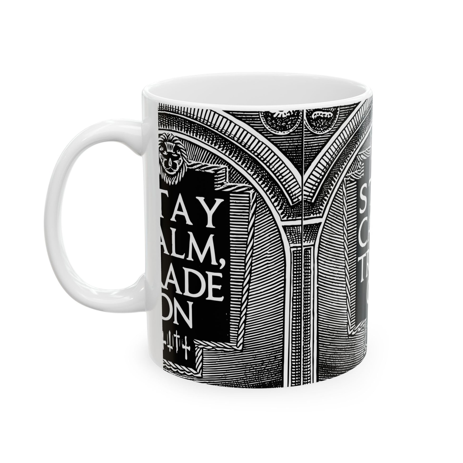 Stay Calm, Trade On Mug – Stoic Trader Coffee Cup for Market Volatility & Election Season - Candleholm