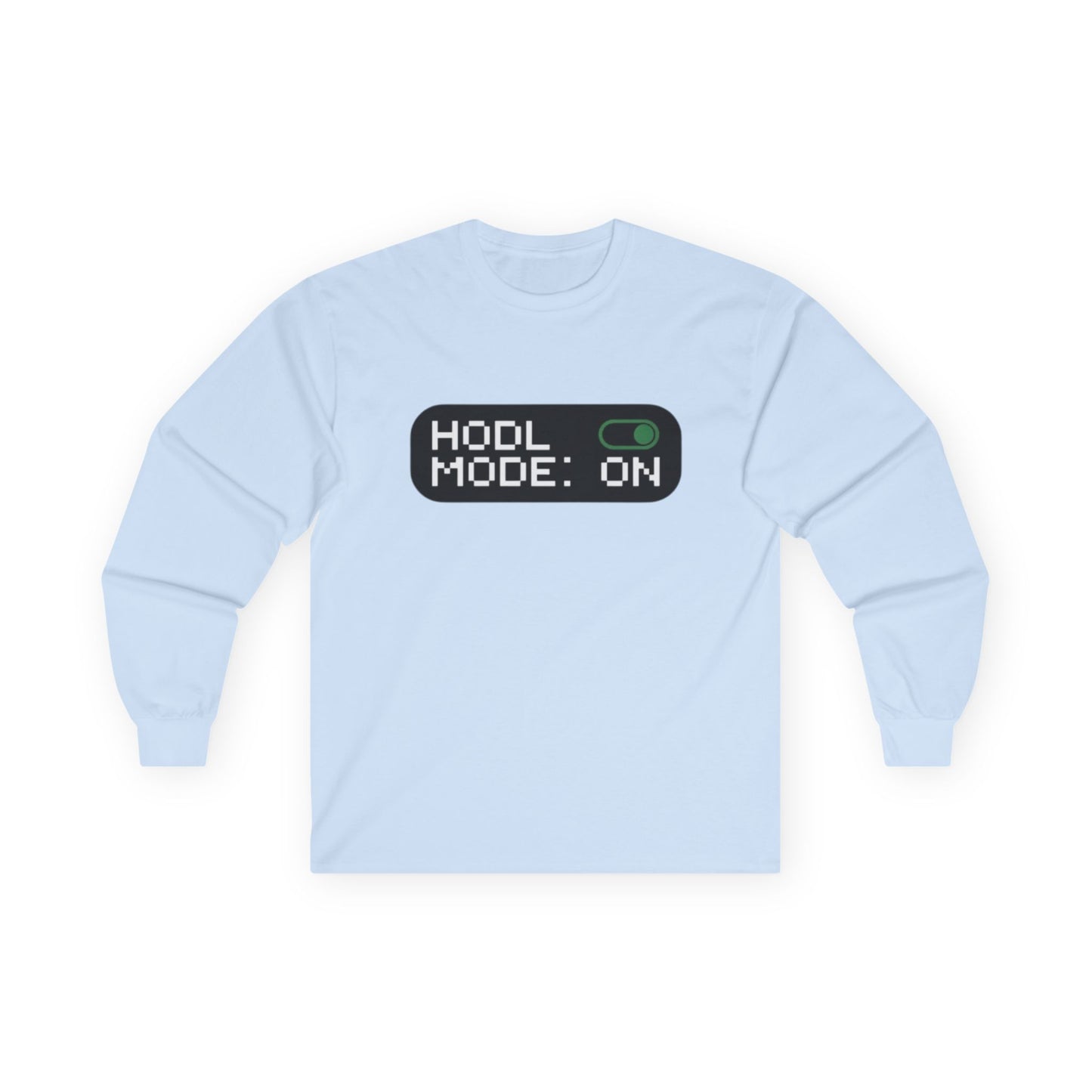 HODL Mode Long Sleeve Tee, Crypto Gift, Unisex T-Shirt, Investment Apparel, Funny Meme Shirt, Casual Wear, Layering Top - Candleholm