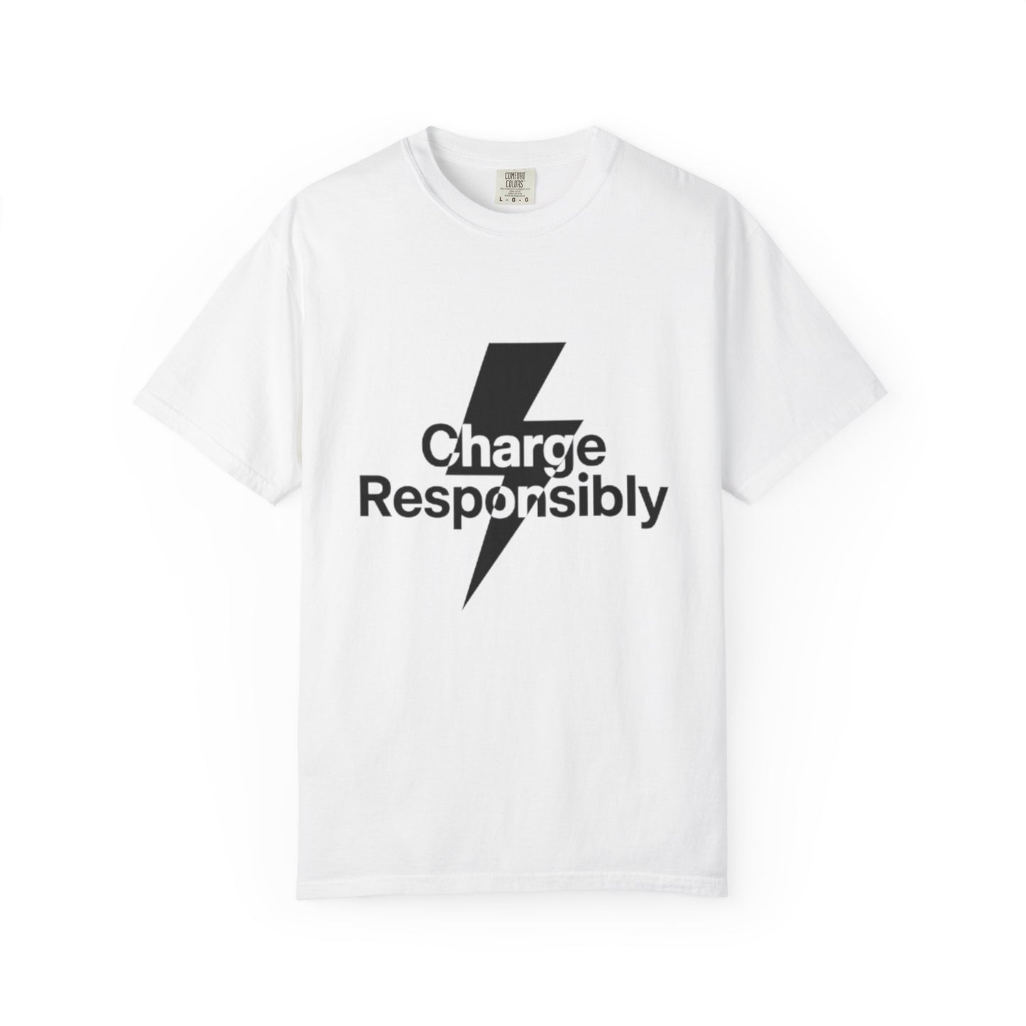 Charge Responsibly T-Shirt | Eco-Friendly Fashion, Electric Vibes - Candleholm