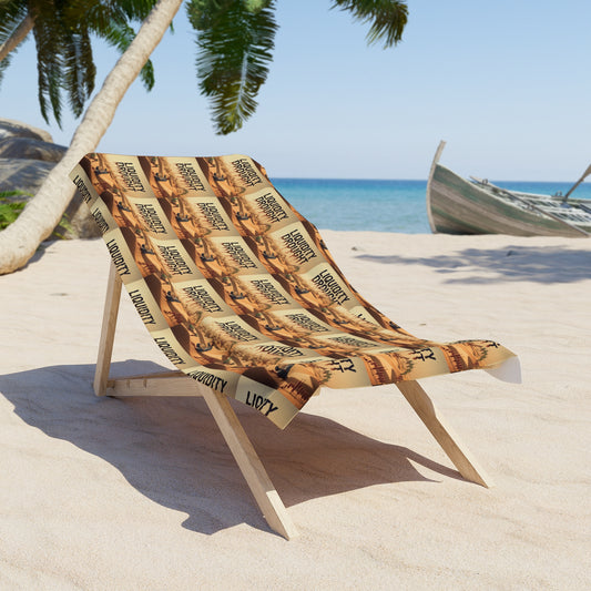 Liquidity Drought Beach Towel – Surreal Trading Humor for Summer Vibes - Candleholm