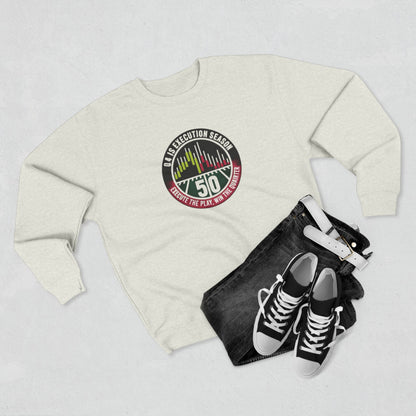 Q4 Execution Season Unisex Crewneck Sweatshirt - Trading Charts Gridiron Design - Candleholm