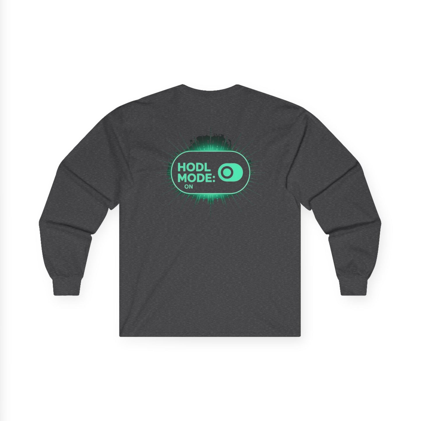 HODL Mode Long Sleeve Tee, Crypto Gift, Unisex T-Shirt, Investment Apparel, Funny Meme Shirt, Casual Wear, Layering Top - Candleholm