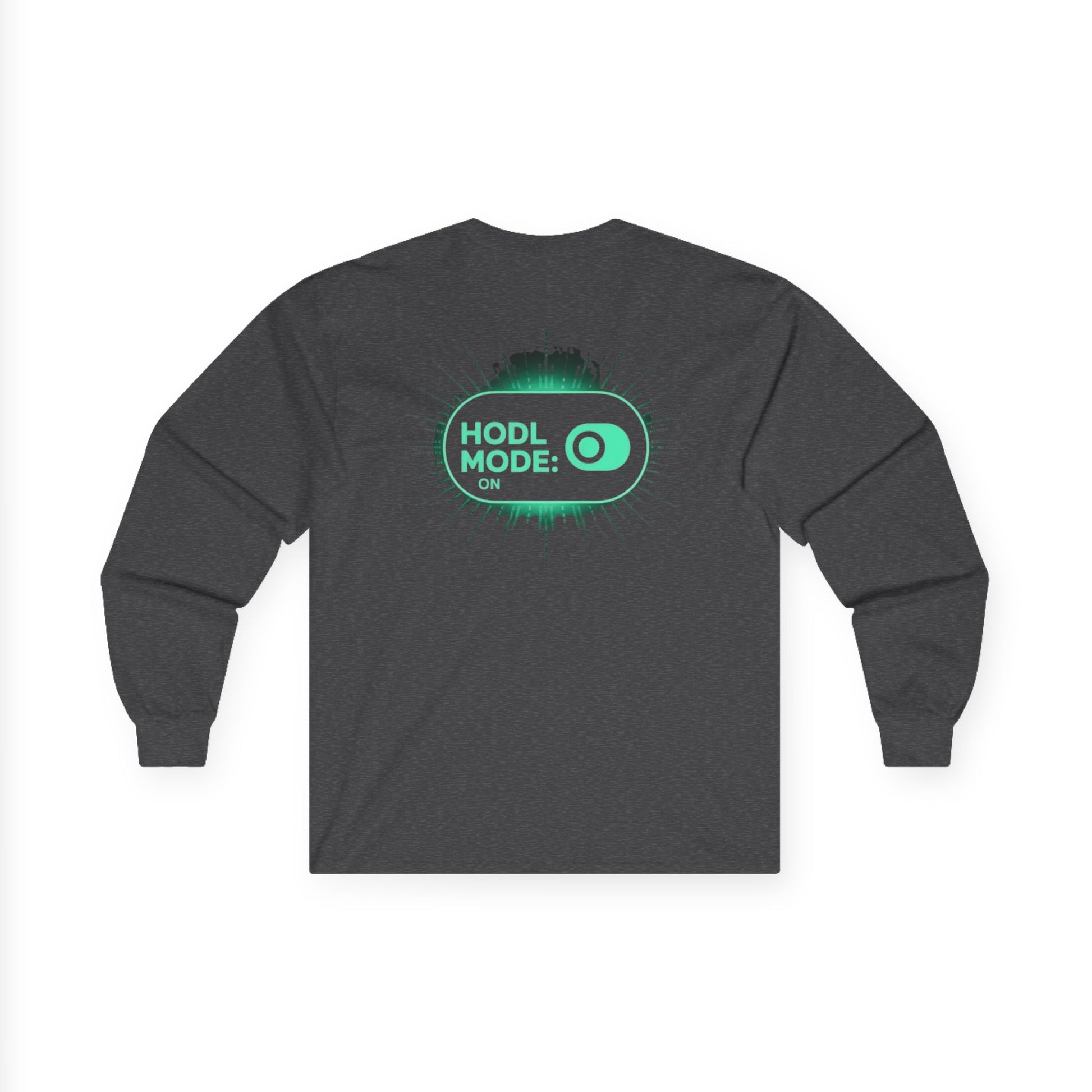 HODL Mode Long Sleeve Tee, Crypto Gift, Unisex T-Shirt, Investment Apparel, Funny Meme Shirt, Casual Wear, Layering Top - Candleholm