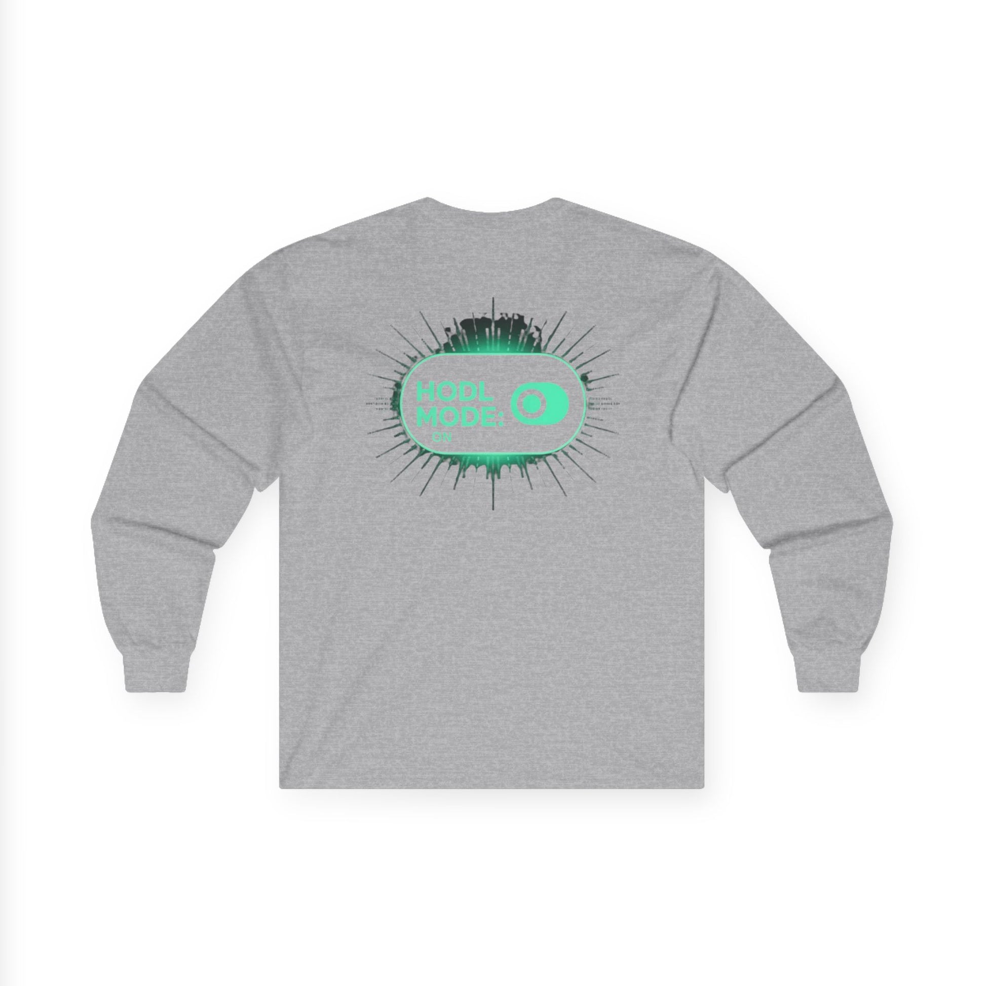 HODL Mode Long Sleeve Tee, Crypto Gift, Unisex T-Shirt, Investment Apparel, Funny Meme Shirt, Casual Wear, Layering Top - Candleholm