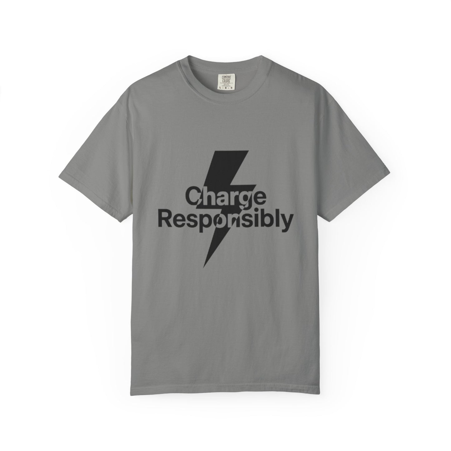 Charge Responsibly T-Shirt | Eco-Friendly Fashion, Electric Vibes - Candleholm