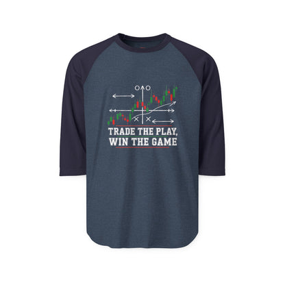 Trading Floor Stock Market Bull and Bear Three-Quarter Sleeve Raglan Shirt - Candleholm