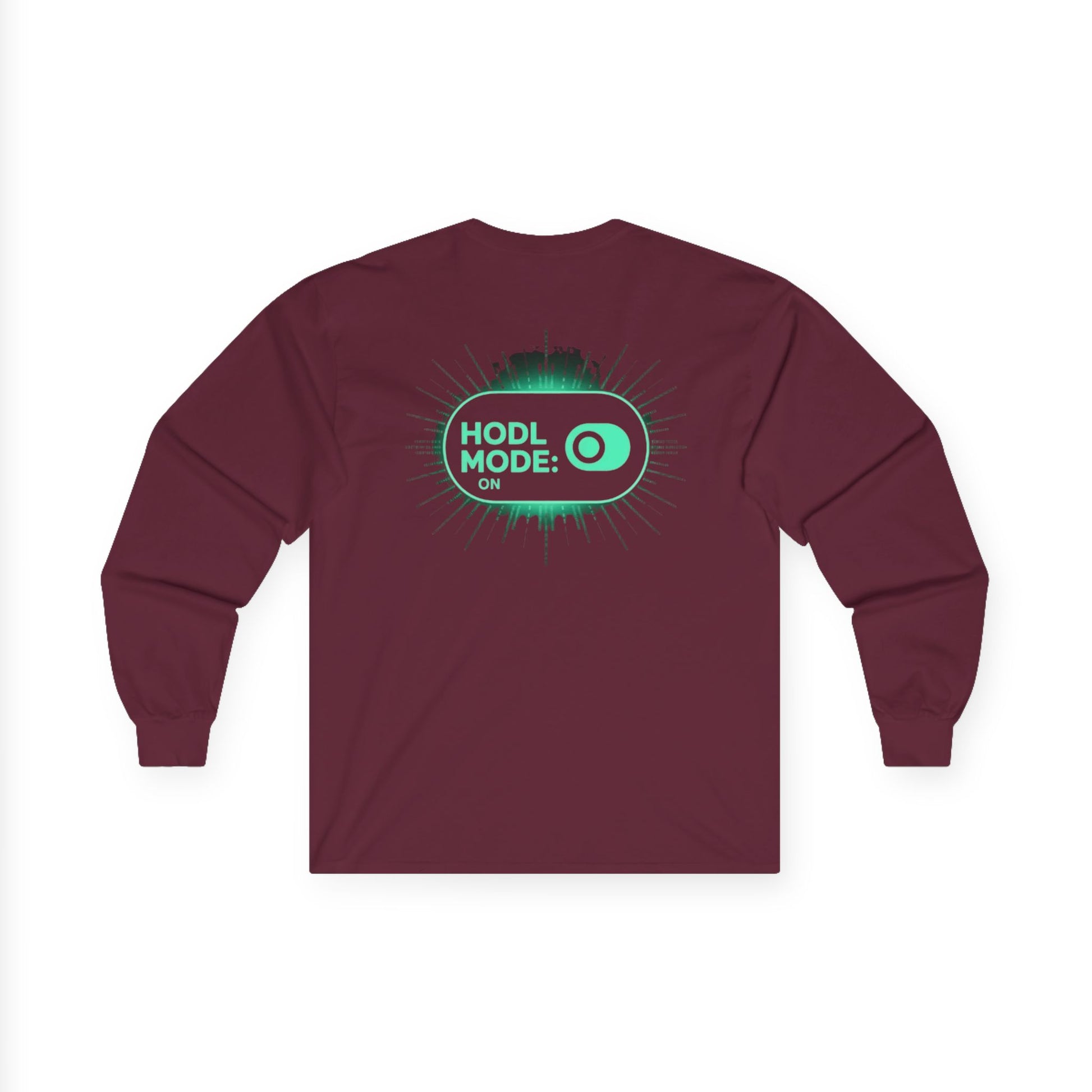 HODL Mode Long Sleeve Tee, Crypto Gift, Unisex T-Shirt, Investment Apparel, Funny Meme Shirt, Casual Wear, Layering Top - Candleholm