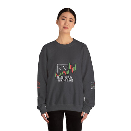 Market Playbook Sweatshirt - Chalkboard Football Trader Fall Uniform - Candleholm