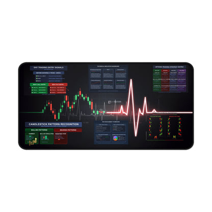 Ultimate Trader's  Day Trading Essentials Desk Mat - Candleholm